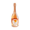 Bottle of Apres Sol Sparkling Rose 750 ML with lively pink sparkling wine and foil top