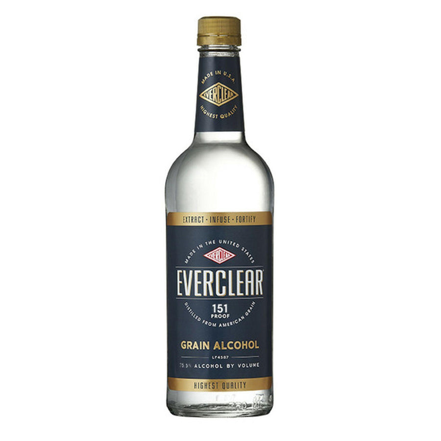 Everclear 151 Proof Grain Alcohol 750 ML