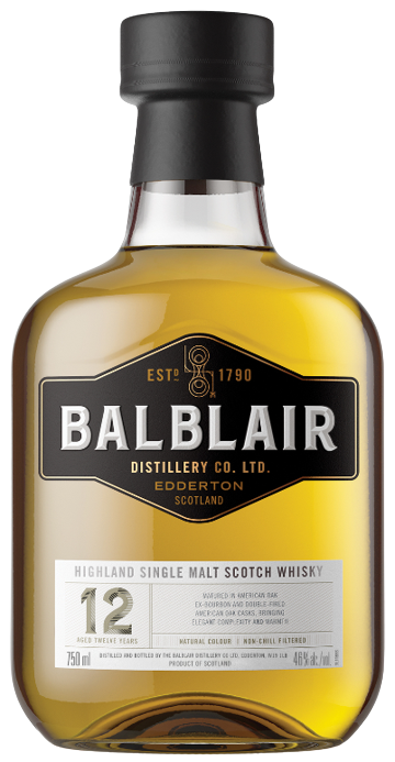Balblair 12 Year Old Natural Colour Non-Chill Filtered Highland Single Malt Scotch Whisky 750 ML