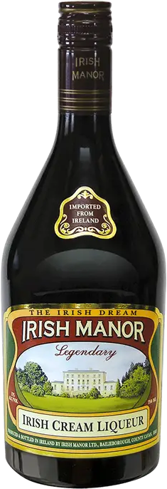 Irish Manor Cream Liqueur 750ML bottle with rich, smooth Irish cream liqueur from Ireland