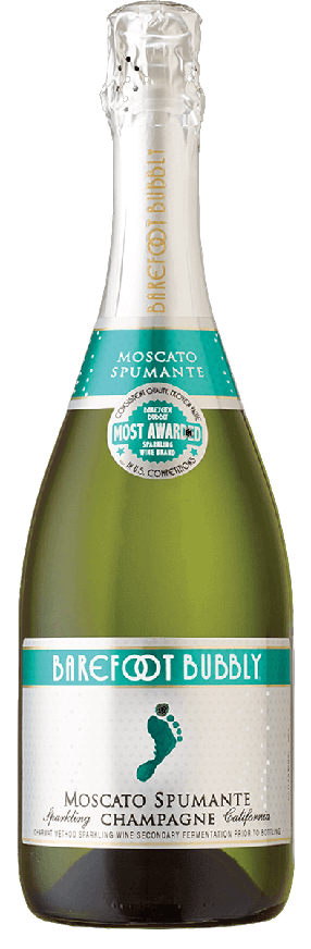 Champagne Barefoot Cellars Bubbly Moscato Spumante California 750 ML