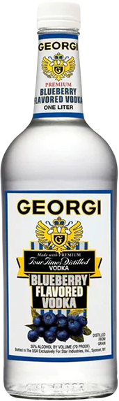 Georgi Blueberry Flavored Vodka 1 L