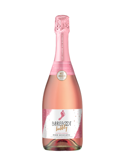 Barefoot Cellars Bubbly Pink Moscato Champagne California 750 ML