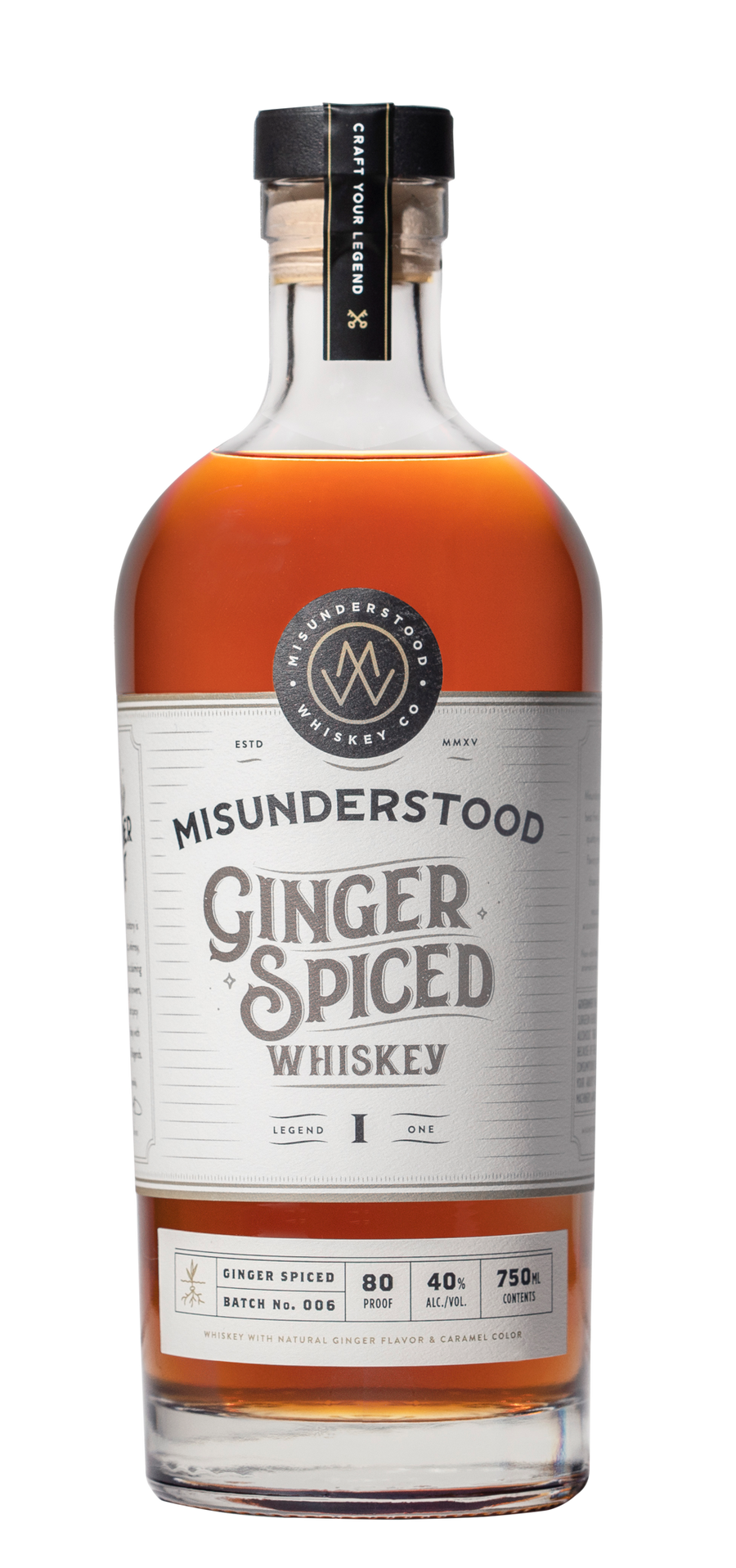 Misunderstood Ginger Spiced Whiskey Batch No 006 750 ML