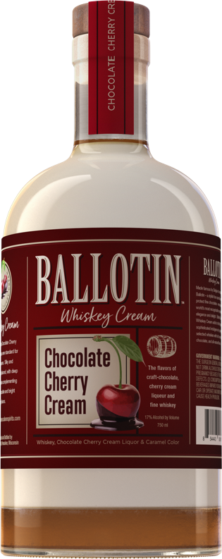 Ballotin Chocolate Cherry Cream Liqueur 750 ML