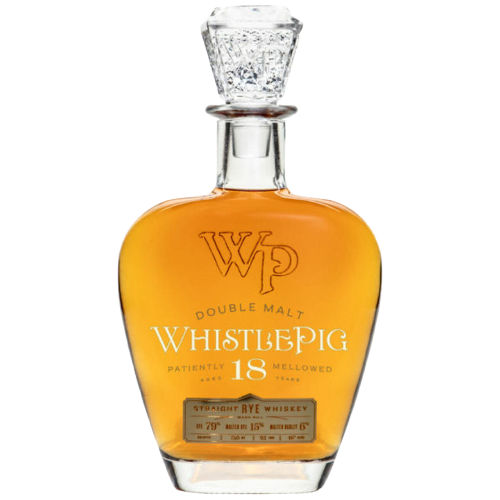 WhistlePig 18 Year Old Double Malt Straight Rye Whiskey 92 Proof 750 ML