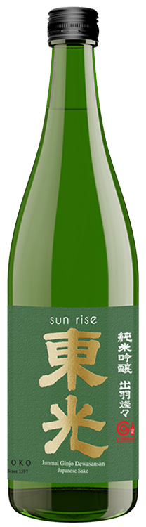 Toko Brewery Sun Rise Dewasansan Junmai Ginjo Sake 720 ML
