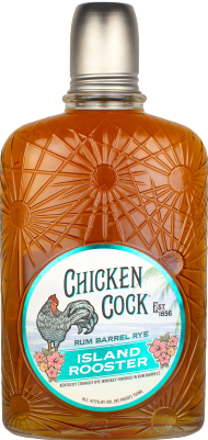 Chicken Cock Whiskey Co Island Rooster Rum Barrel Finished Kentucky Straight Rye Whiskey 750 ML