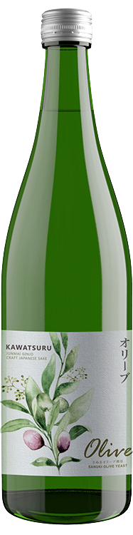 Kawatsuru Sake Brewing Olive Junmai Ginjo Sake 720 ML