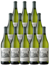 Twelve bottles of Chateau Montelena Chardonnay 2022 750 ML arranged together on a white background.