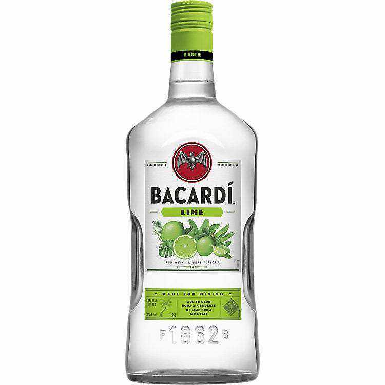 Bacardi Lime Flavored Rum 70 1.75 L
