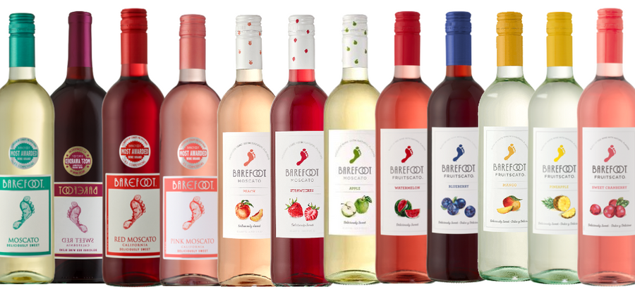 Barefoot Cellars Combo-3 750 ML 12 bottle wine variety pack red white rosé