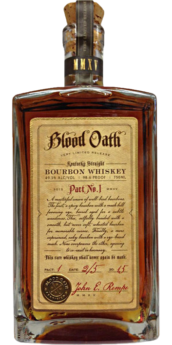 Blood Oath Pact 1 | 2015 One-Time Limited Release | Kentucky Straight Bourbon Whiskey 750 ML