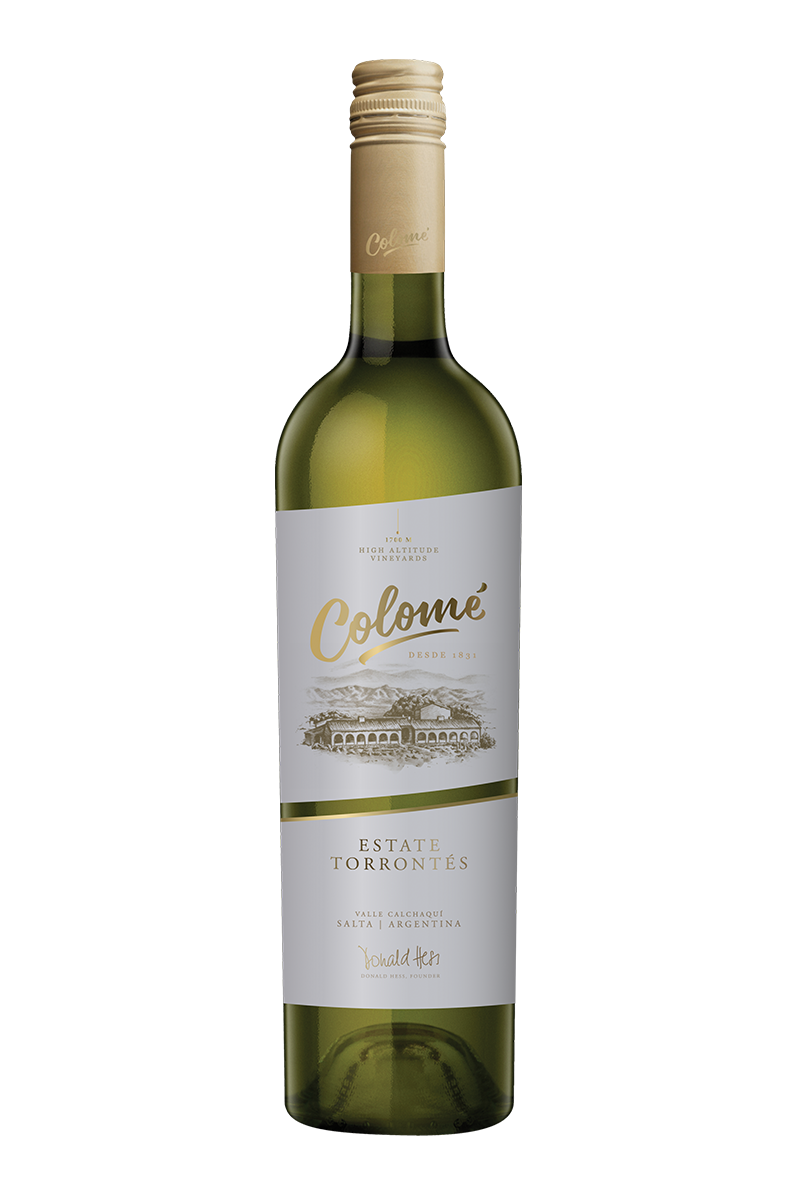 Bodega Colome Torrontes Estate Valles Calchaquies wine bottle 750 ML from Argentina.