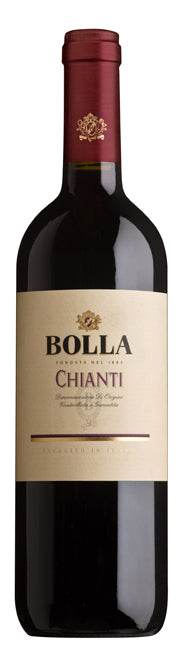 Bottle of Bolla Chianti 750 ML Tuscan red wine with red cherry and raspberry notes