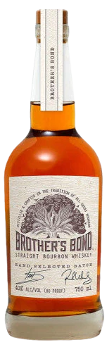 Brother's Bond Hand Selected Batch Straight Bourbon Whiskey bottle, 750 ML.