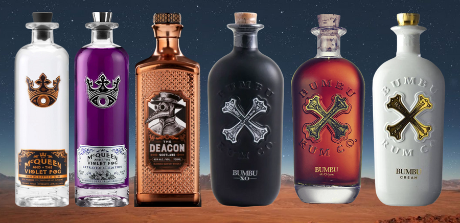 Bumbu Rum & Mcqueen Gin & The Deacon Whisky Combo 750 ML (6 Bottles)