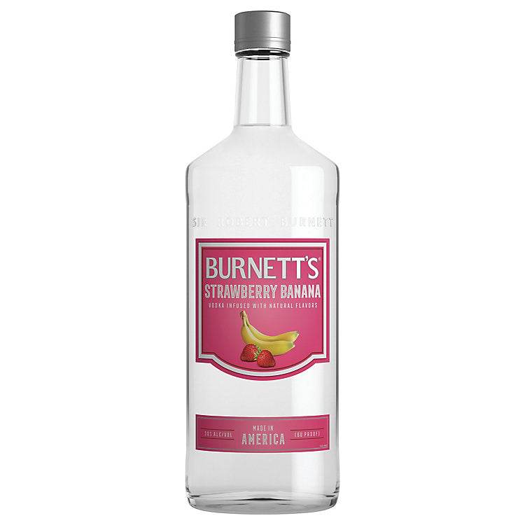 Burnett's Strawberry Banana Flavored Vodka 60 1.75 L