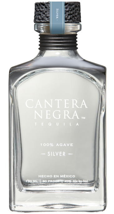 Cantera Negra Tequila Silver 750ml bottle clear 100% agave smooth tequila