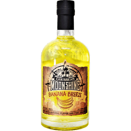 Caribbean Moonshine Banana Breeze Rum 750 ML