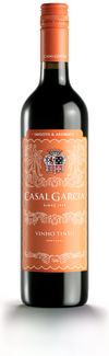 Casal Garcia Red 750 ML bottle of Portuguese red wine with blue label