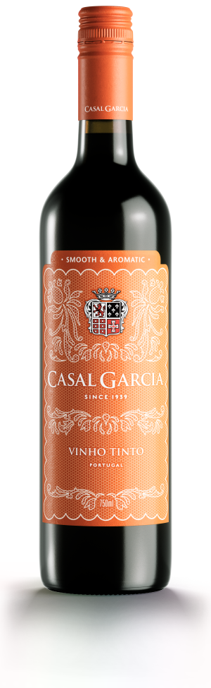 Casal Garcia Red 750 ML bottle of Portuguese red wine with blue label