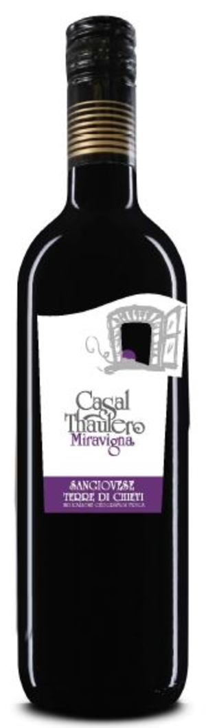 Bottle of Casal Thaulero Miravigna Sang 750 ML on a white background.