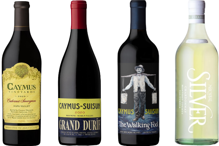 Caymus Vineyards & Mer Soleil Wine Combo Set 750 ML (4 Bottles)