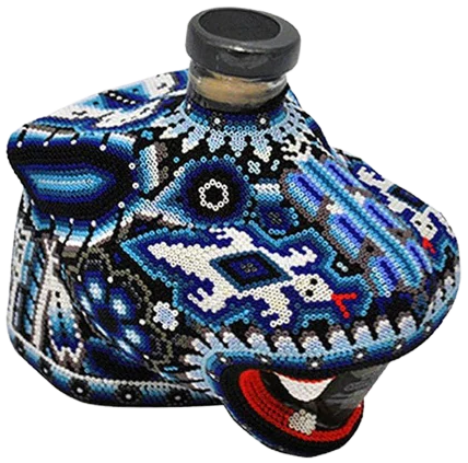 Chaquira Beaded Jaguar Blanco 750 ML