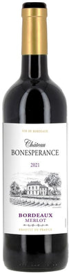 Chateau Bonesperance Bordeaux Merlot 2021 750 ML
