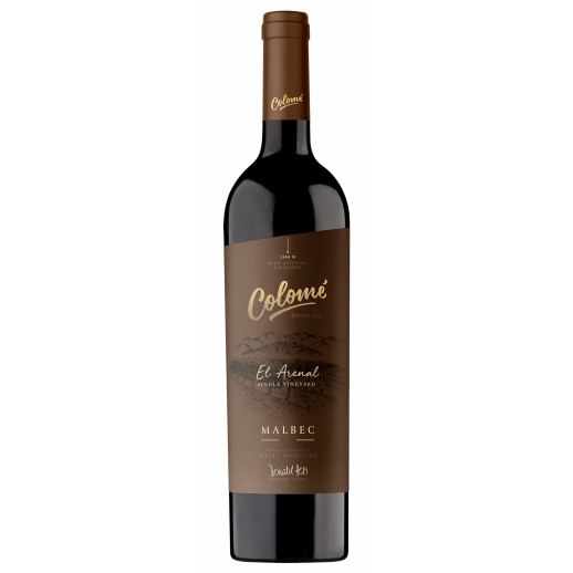 Colome El Arenal Malbec red wine bottle from single vineyard in Salta Argentina 750ml