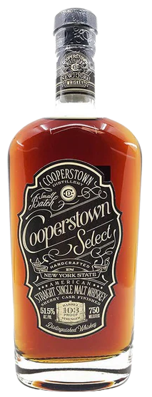 Cooperstown Select Straight American Single Malt Whiskey 750 ML