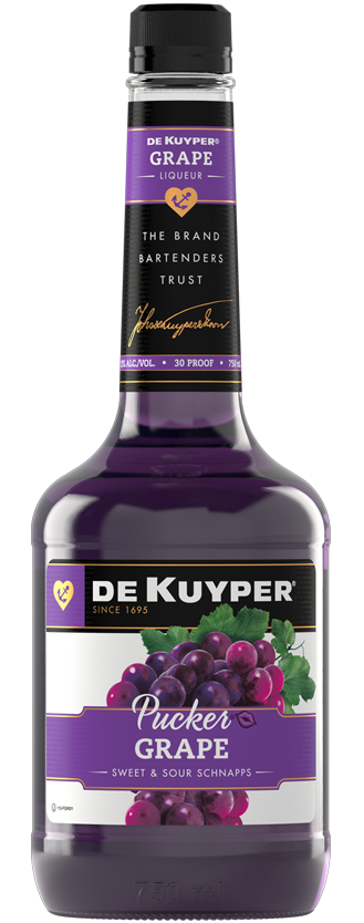 Dekuyper Sour Grape Schnapps Pucker 30 750 ML