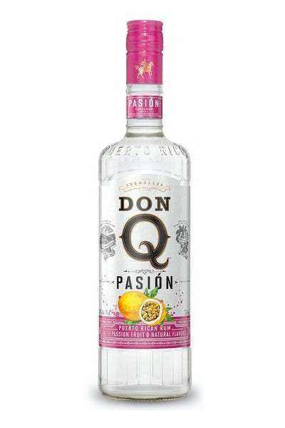 Don Q Pasion Puerto Rican Rum with passion fruit flavor, 1L bottle.