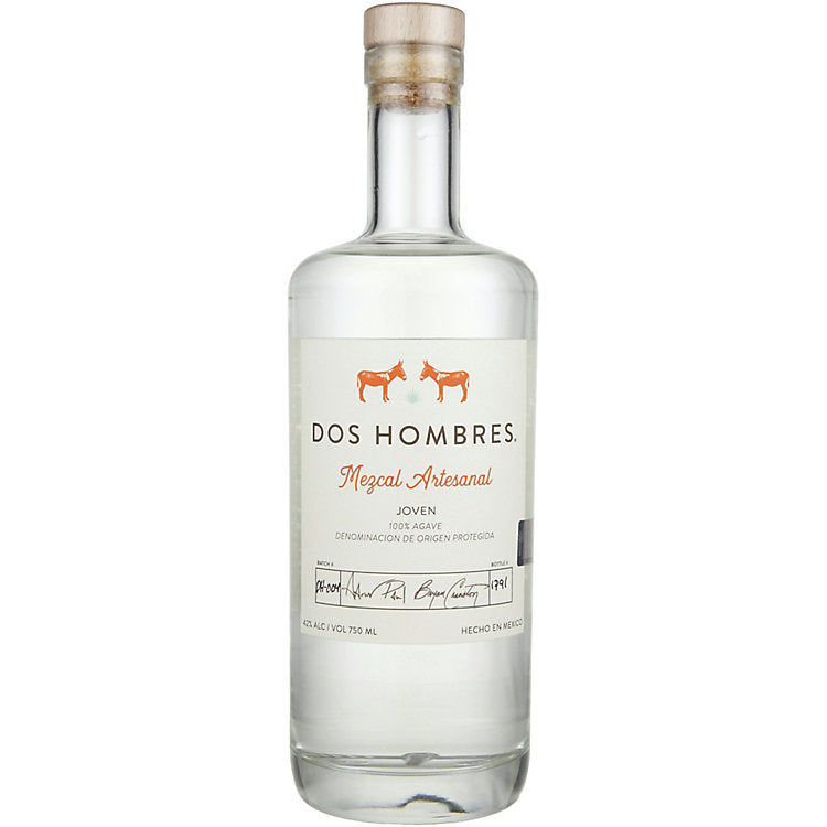 Dos Hombres Mezcal Artesanal Joven Espadin 84 750 ML