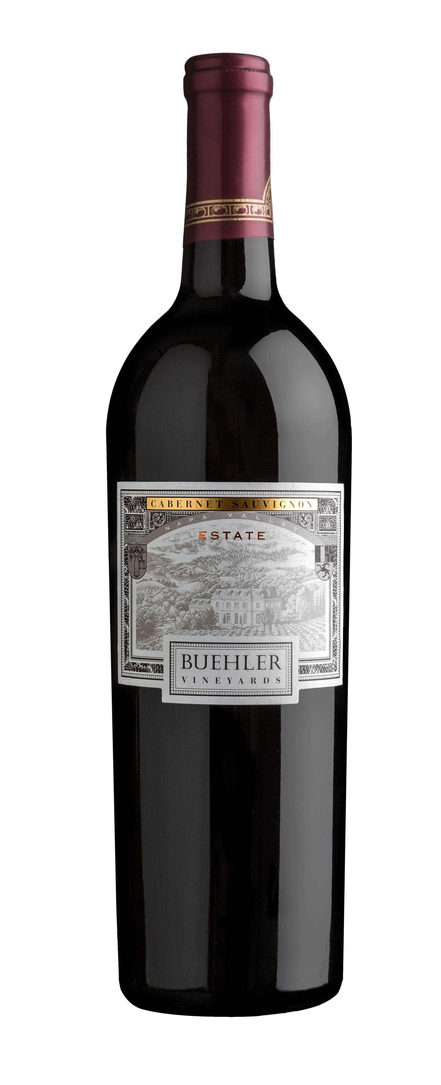 Buehler Vineyards Cabernet Sauvignon Estate Napa Valley 2017 wine bottle.