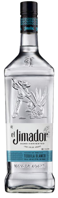 El Jimador Silver Tequila 100% De Agave 1.75L bottle with clear tequila and blue label