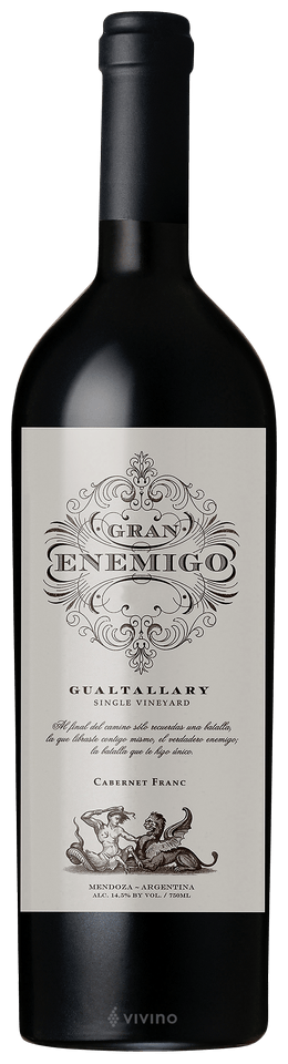 El Enemigo Cabernet Franc Gran Enemigo Single Vineyard Agrelo 2019 750 ML