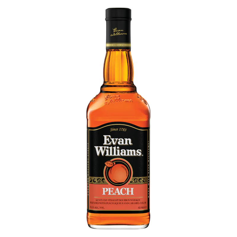 Evan Williams Peach Whiskey Liqueur 65 750 ML