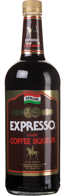 Expresso Coffee Liqueur 1 L bottle with dark rich coffee flavor and caramel notes
