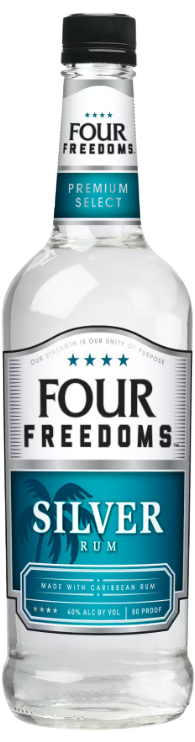 Four Freedoms Silver Rum 1.75 L