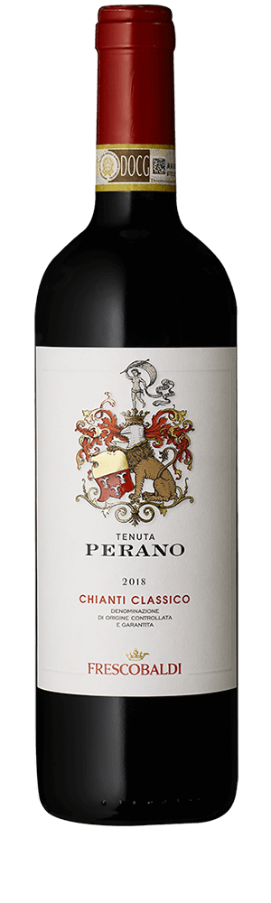 Frescobaldi Tenuta Perano Chianti Classico 750ML bottle elegant Tuscan red wine with Sangiovese grapes and classic Italian pairing