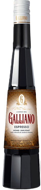 Galliano Espresso Liqueur 750ml bottle rich dark roasted coffee liqueur