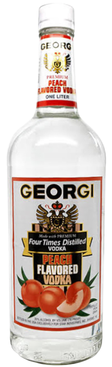 Georgi Peach Flavored Vodka 1 L