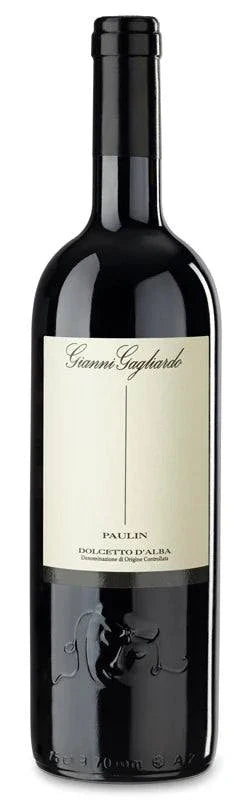Gianni Gagliardo Dolcetto D'alba Paulin 2020 red wine bottle with elegant label and smooth fruity flavor