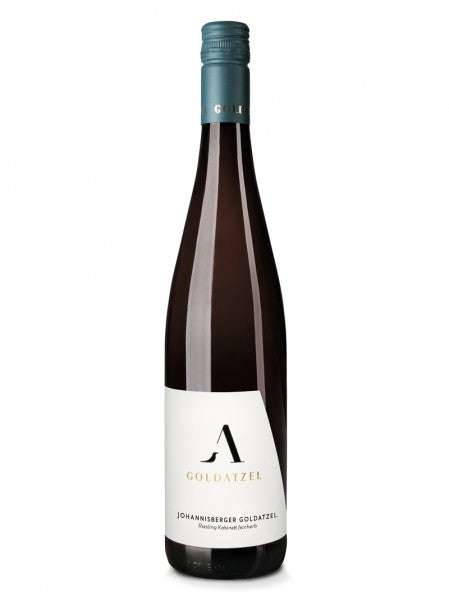 Bottle of Goldatzel Riesling Kabinett Feinherb Johannisberger Goldatzel 2018 750 ML white wine from Rheingau region