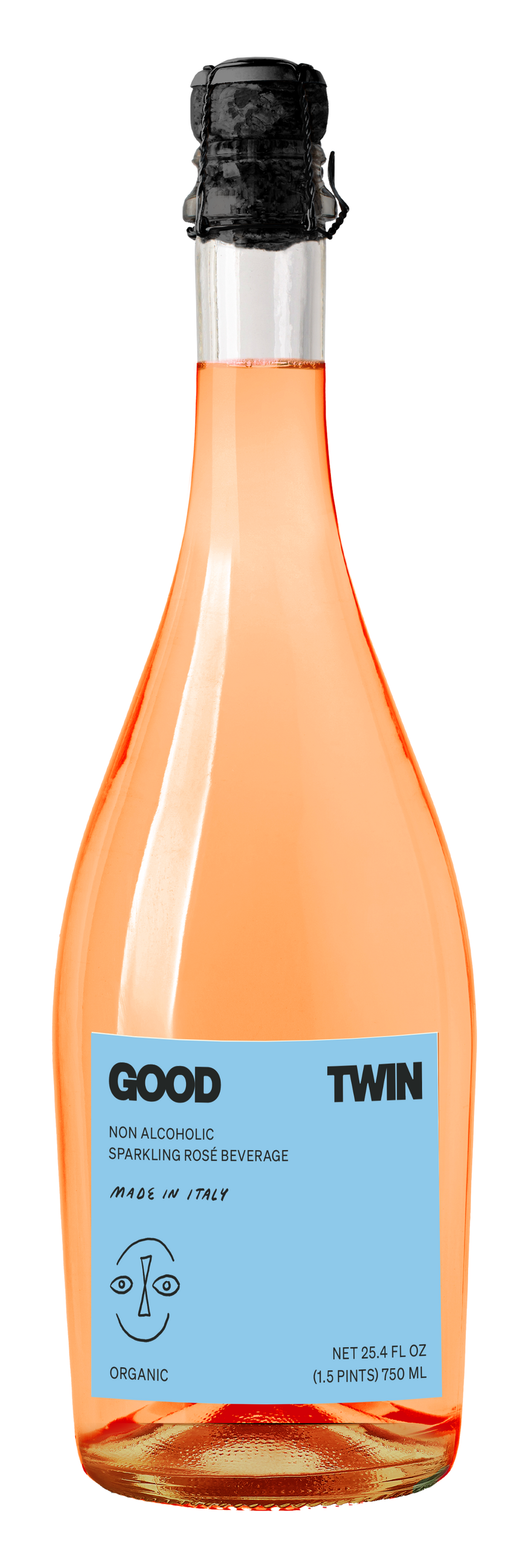 Good Twin Non-Alcoholic Sparkling Rose 750 ML bottle
