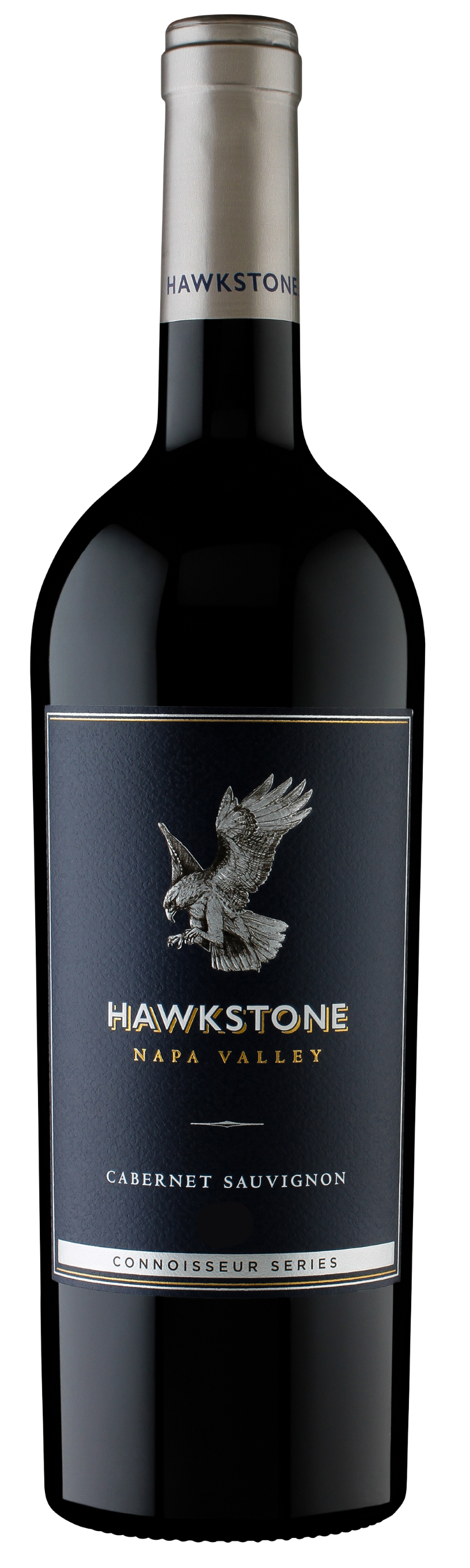 Hawkstone Cabernet Sauvignon 750 ML bottle with rich California red wine notes of blackcurrant, cherry, vanilla, and oak