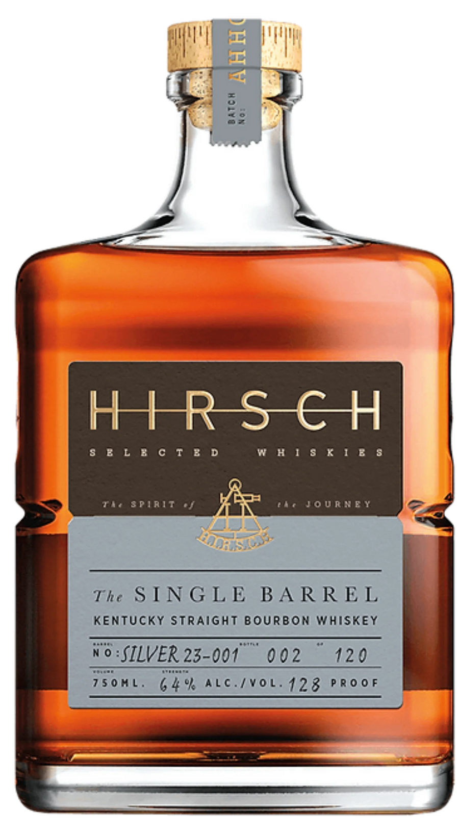 Hirsch The Single Barrel Silver Kentucky Straight Bourbon Whiskey 750 ML