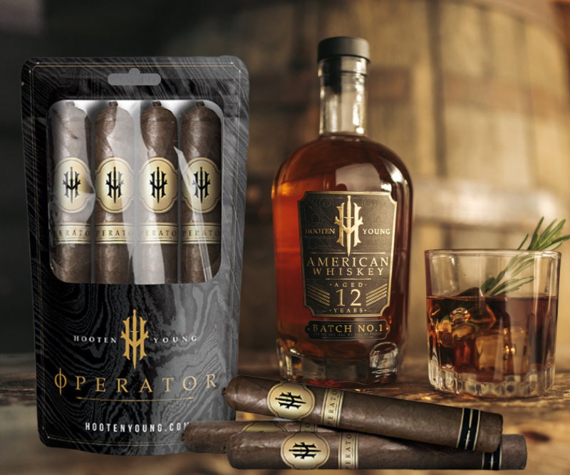 Hooten Young 12 Year 750ML Operator Royal Toro four pack combo